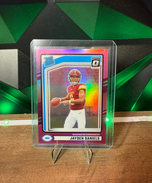 Jayden Daniels - Pink 2024 Panini PRIZM Optic