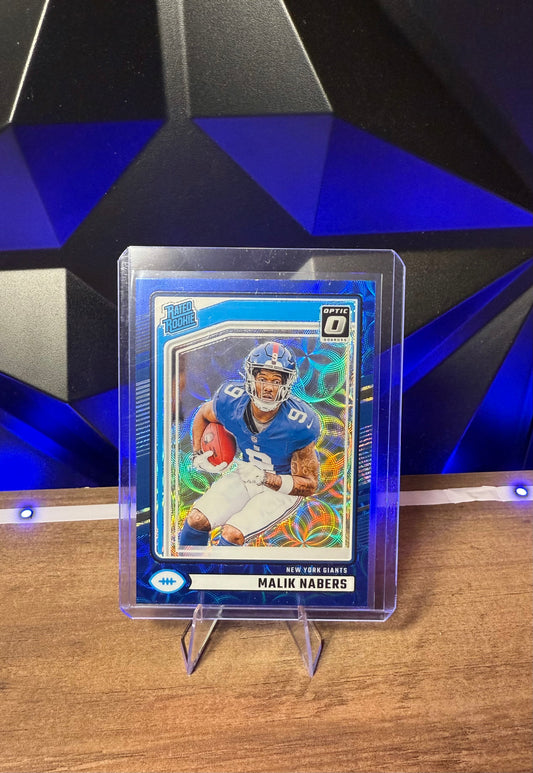 Malik Nabers - Blue Scope 2024 Donruss Optic